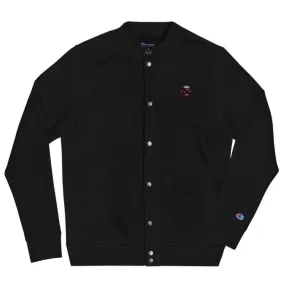 S&B Champion Men's Bomber Jacket with Embroidered Teddy Thug Logo | Men's Bomber Jacket