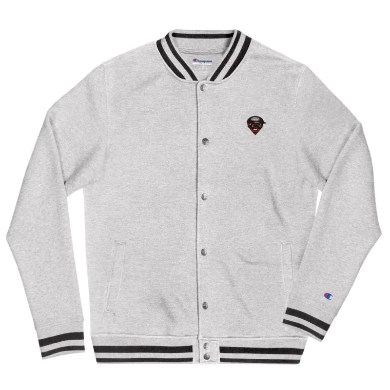 S&B Champion Men's Bomber Jacket with Embroidered Teddy Thug Logo | Men's Bomber Jacket