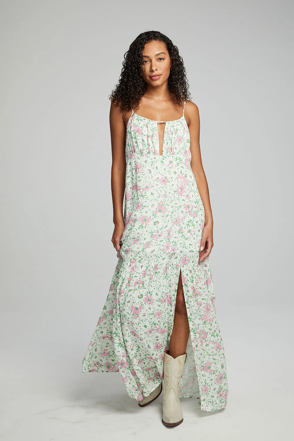 Seren Maxi Dress - Grass Daisy Floral