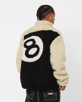 Stussy Ball Fleece Reversible Jacket Cream/Black