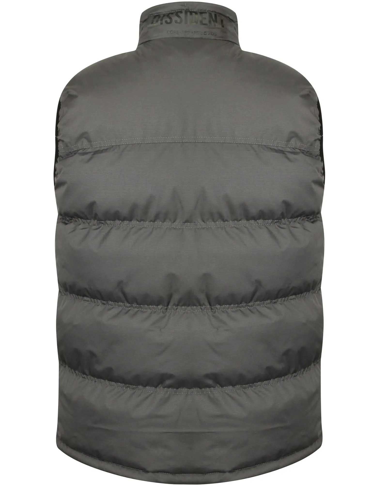 Tacoma Quilted Gilet with Chest Pocket in Asphalt Grey - Dissident