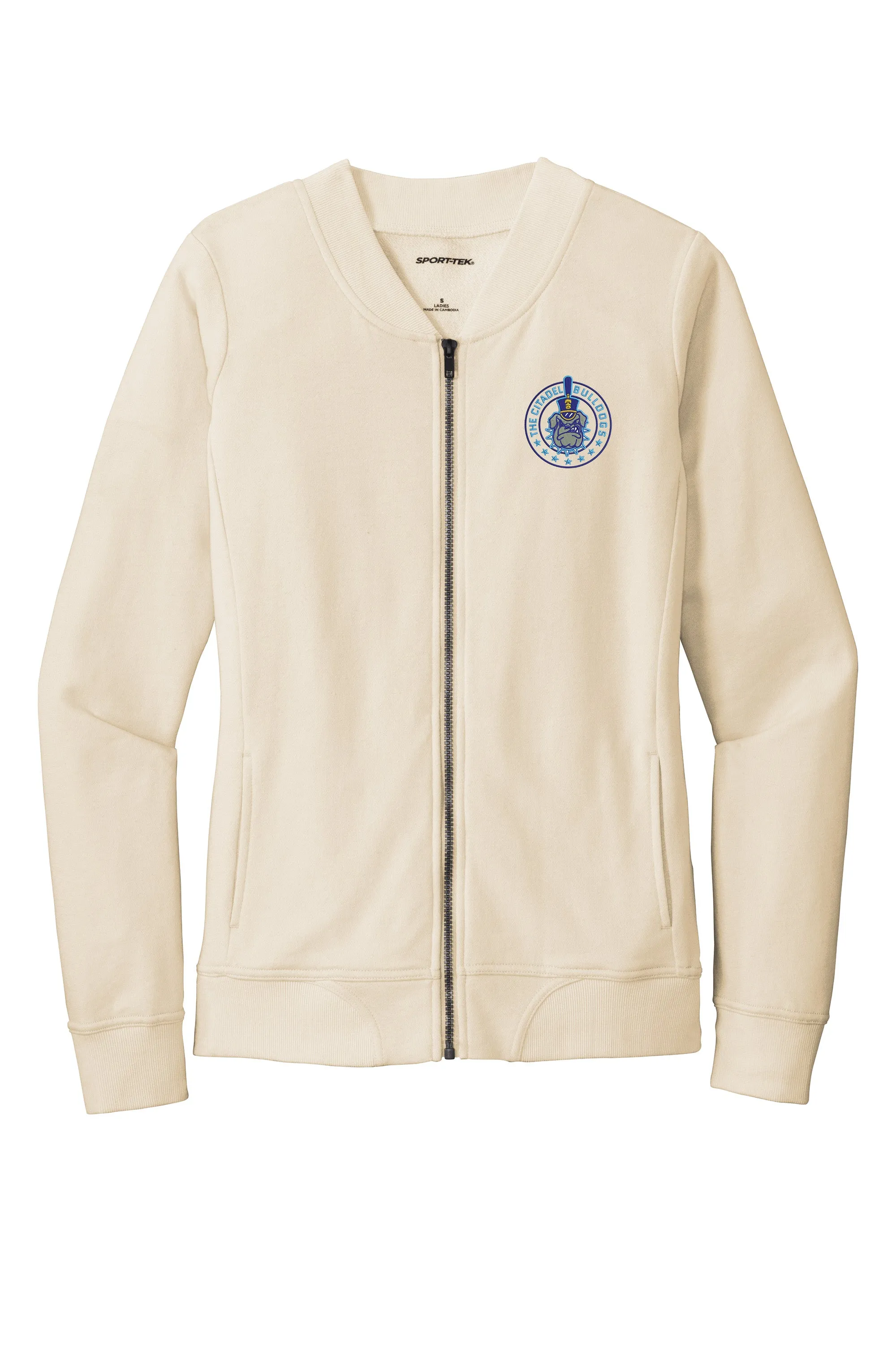 The Citadel Bulldogs and Stars Ladies Lightweight French Terry Bomber