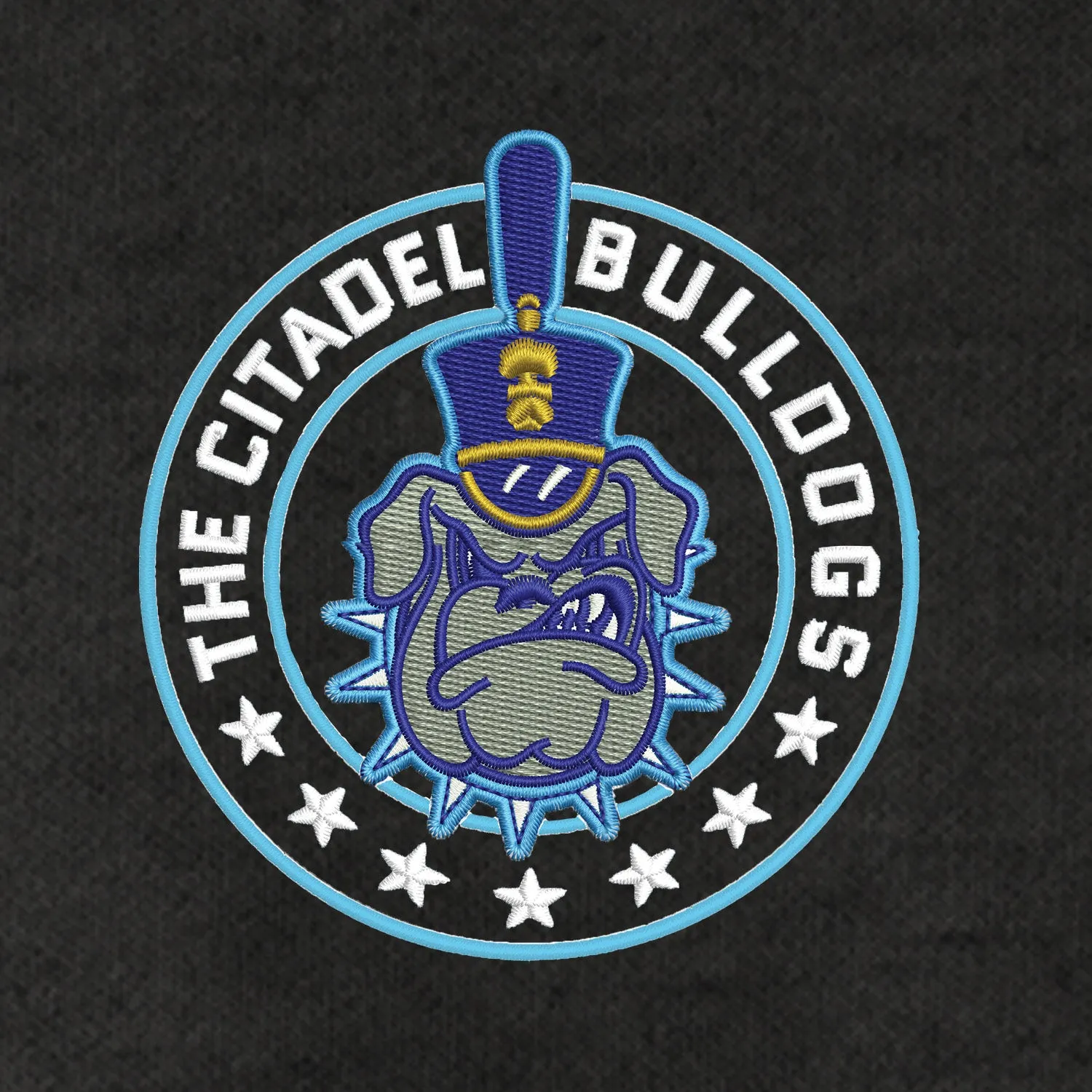 The Citadel Bulldogs and Stars Lightweight French Terry Bomber