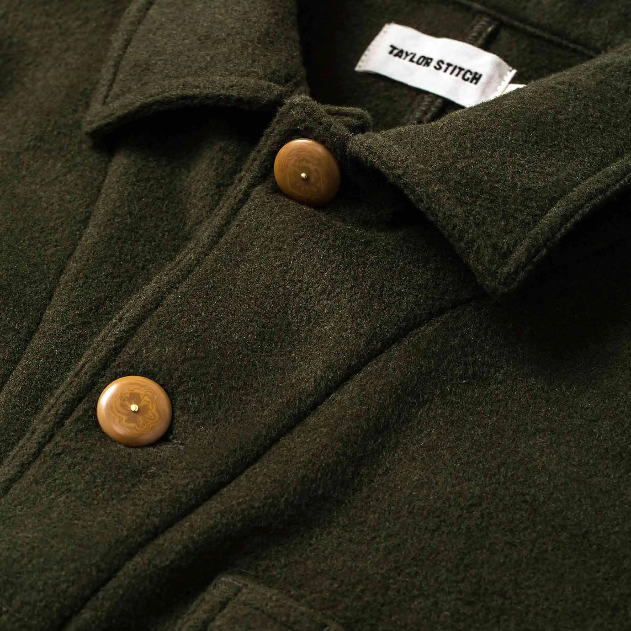 The Ojai Jacket in Olive Wool