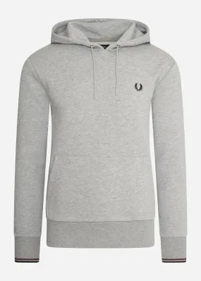 Tipped hooded sweatshirt - steel marl