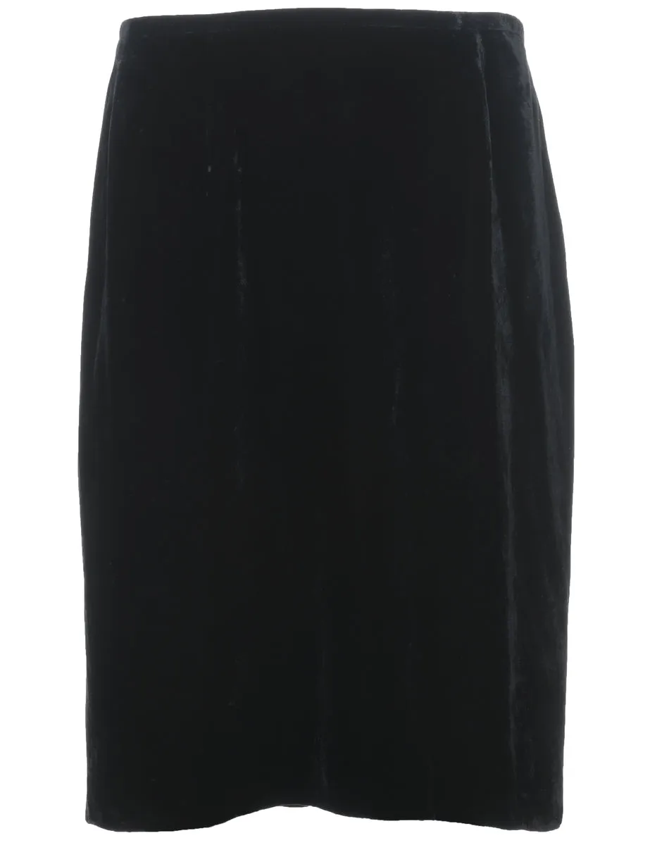 Velvet Pencil Skirt - S