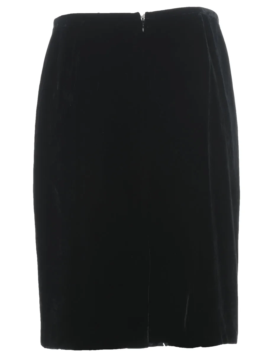 Velvet Pencil Skirt - S