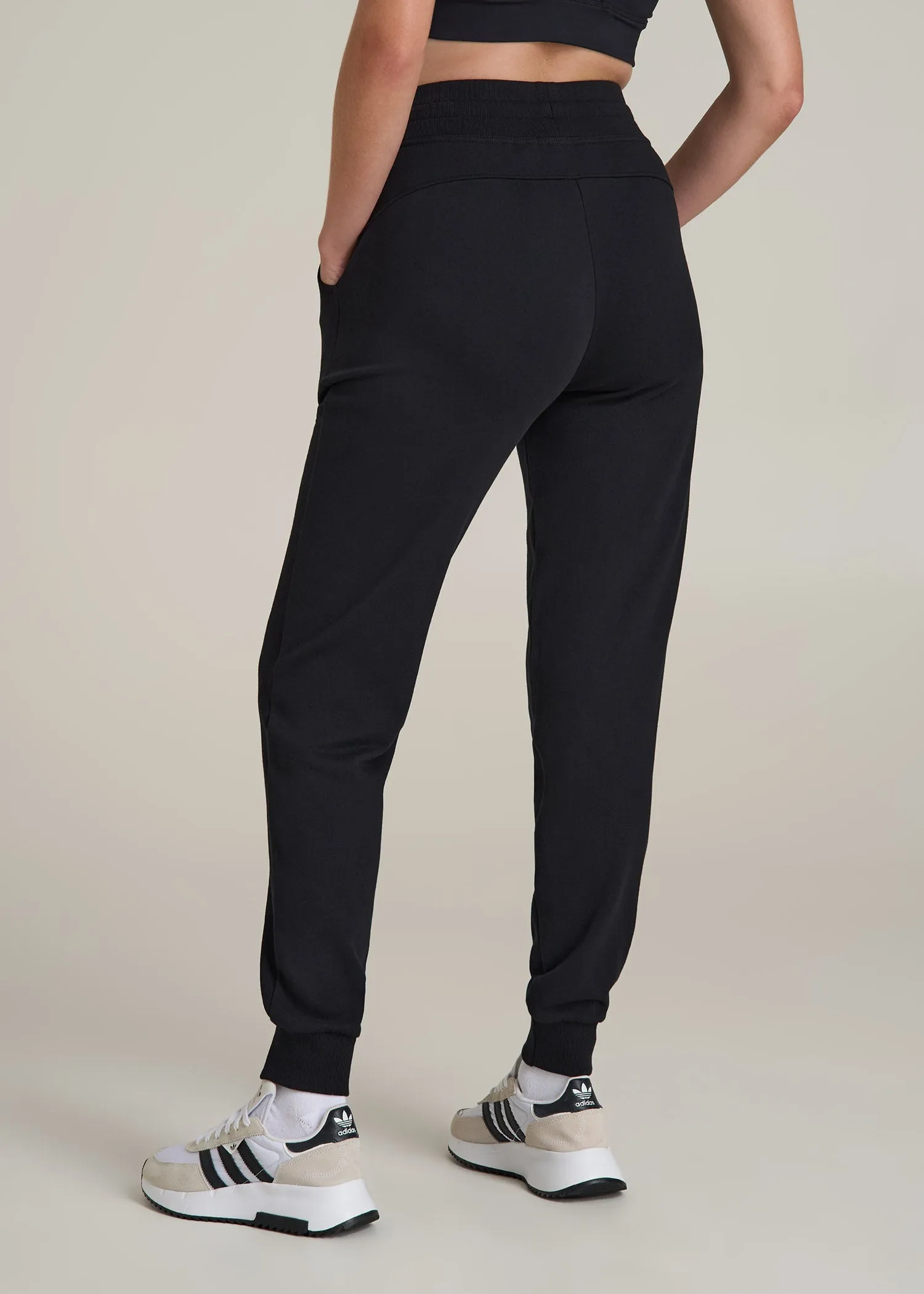 Wearever 2.0 French Terry Joggers for Tall Women in Black