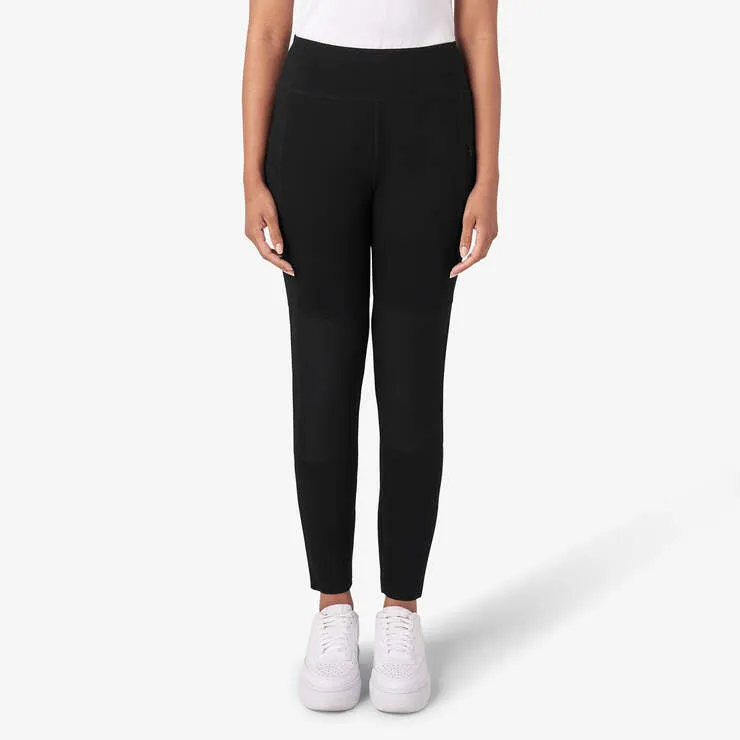 Women's Double Pocket Leggings - Black