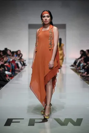 Yasmin Zaman - Rust Chiffon - Georgette - 2 Piece